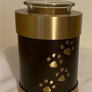 BRASS PET TEALIGHT URN (Brand New in Box)